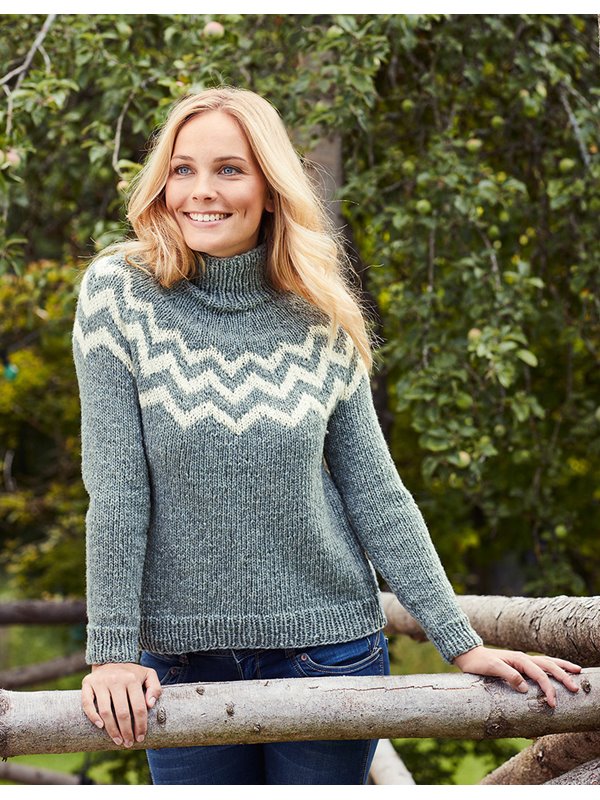 Lana Grossa RUNDPASSENPULLOVER Landlust Merino 120