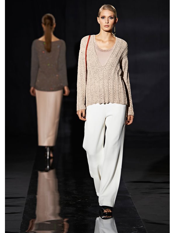Lana Grossa V-PULLOVER Roma