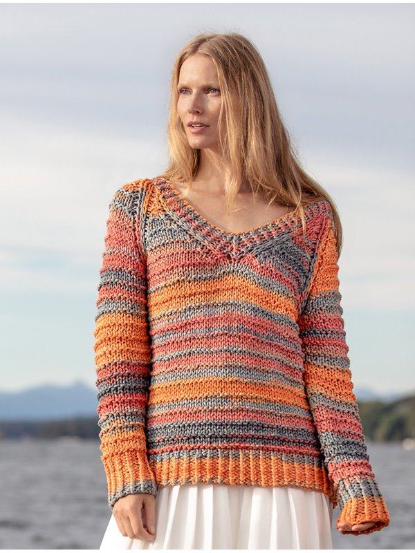 Lana Grossa PULLOVER About Berlin Bulky Print