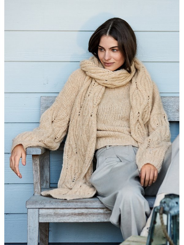 Lana Grossa SCHAL IM RAUTENLOCHMUSTER Alpaca Moda