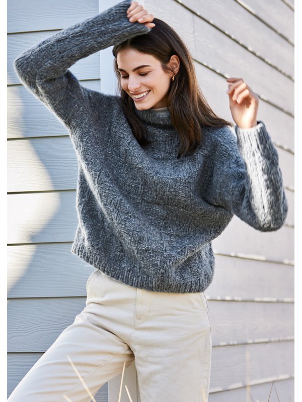 Lana Grossa PULLOVER IM STRUKTURMUSTER Alpaca Moda