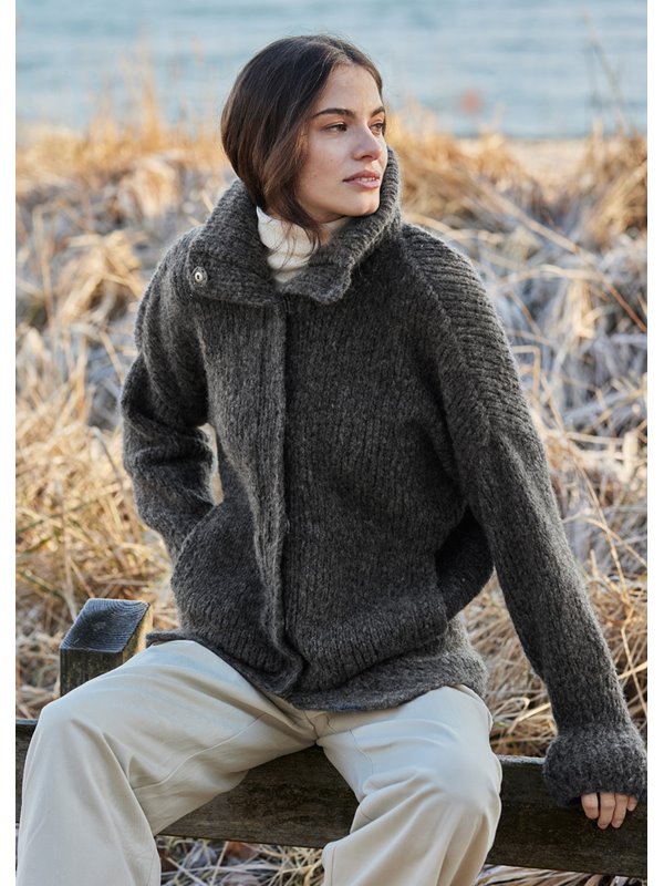 Lana Grossa JACKE MIT STEHKRAGEN Alpaca Moda