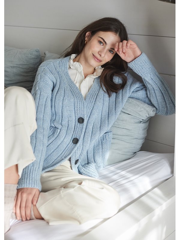 Lana Grossa RIPPENSTRICKJACKE Cool Merino Big