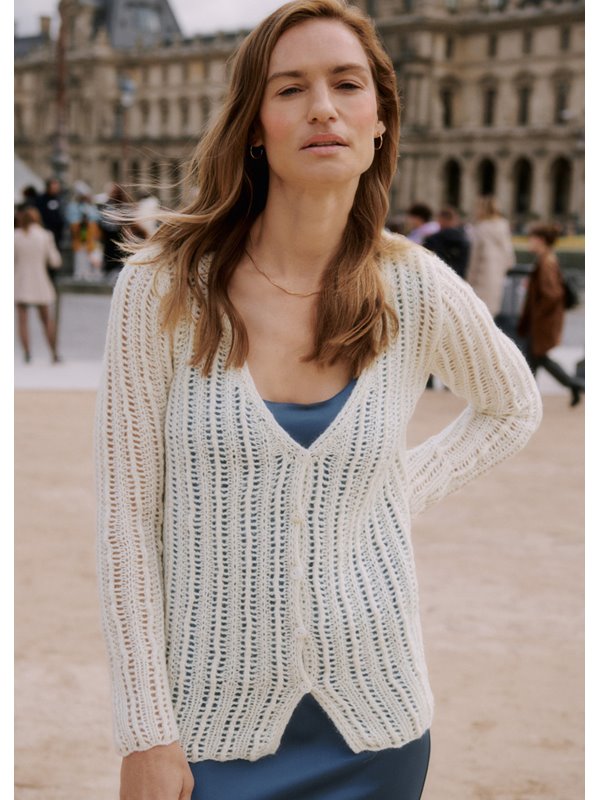 Lana Grossa JACKE IM RIPPENLOCHMUSTER Puno Luce & Bella