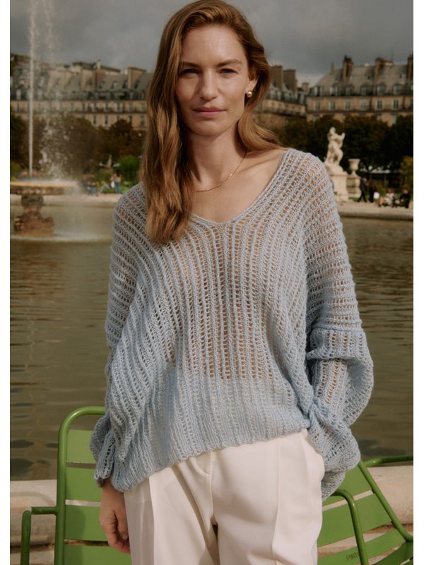 Lana Grossa V-PULLOVER Puno Luce