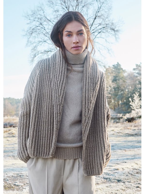 Lana Grossa SCHALKRAGEN-CARDIGAN Cool Merino Big