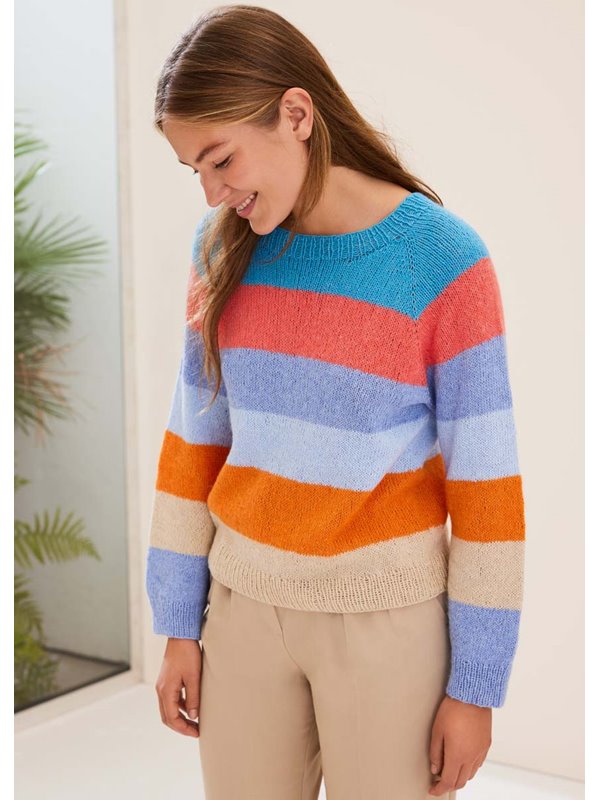 Lana Grossa BLOCKSTREIFEN-PULLOVER Ecopuno