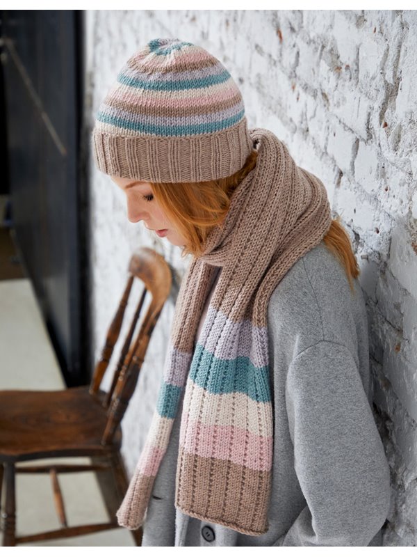 Lana Grossa SCHAL & RINGELMÜTZE Bingo Melange/Bingo