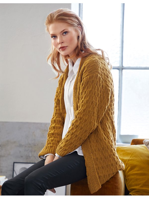 Lana Grossa CARDIGAN Cool Wool Big Melange