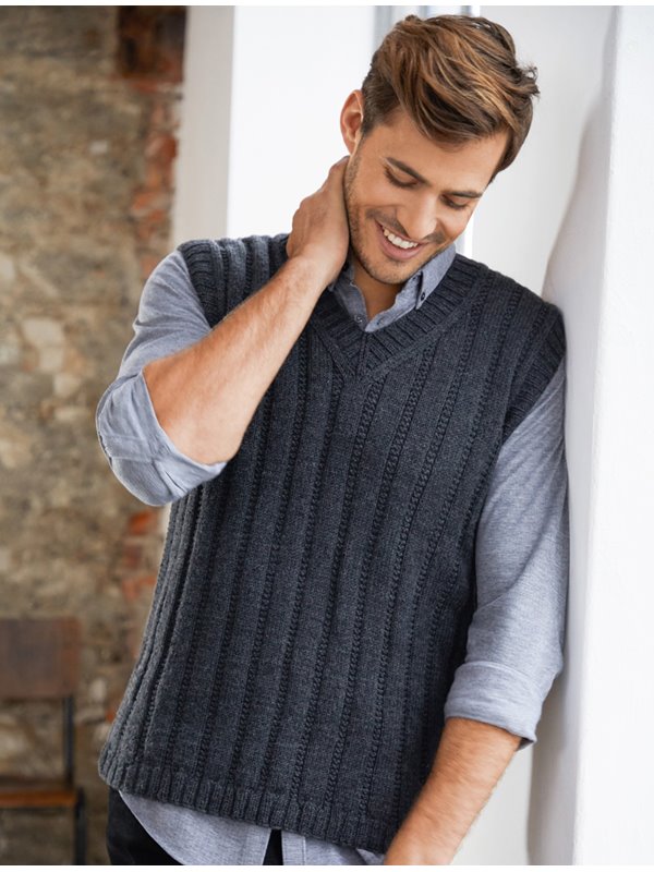 Lana Grossa HERRENPULLUNDER Cool Wool Melange