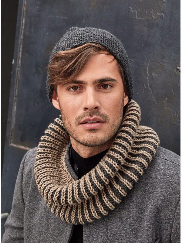 Lana Grossa HERRENMÜTZE IN KRAUSRIPPEN Bingo