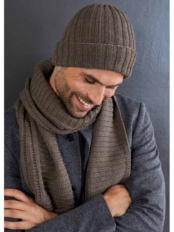 Lana Grossa RIPPENMÜTZE Cool Wool Big Mélange (GOTS)