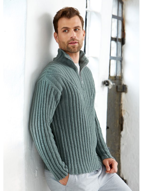 Lana Grossa PULLOVER Cool Wool Mélange (GOTS)