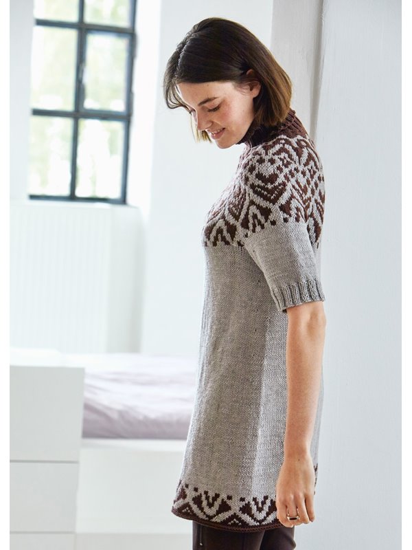 Lana Grossa RUNDPASSENKLEID Cool Wool Big Mélange (GOTS) & Cool Wool Big