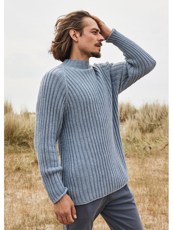 Lana Grossa HERRENRAGLANPULLOVER Merino Uno