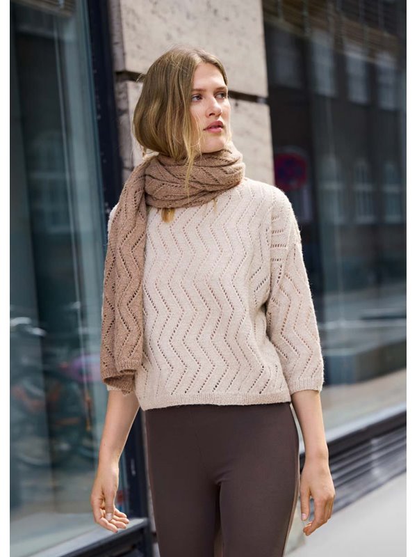 Lana Grossa PULLOVER Natural Lama Fine