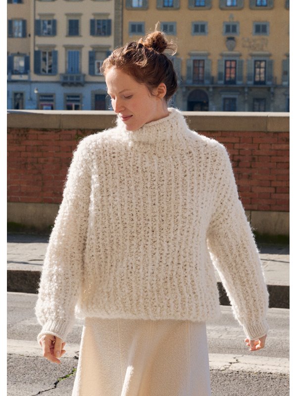 Lana Grossa ROLLKRAGEN-PULLOVER Orsetto & Alta Moda Alpaca