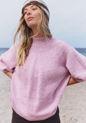 Lana Grossa TOP-DOWN TURTLENECK PULLOVER Ecopuno