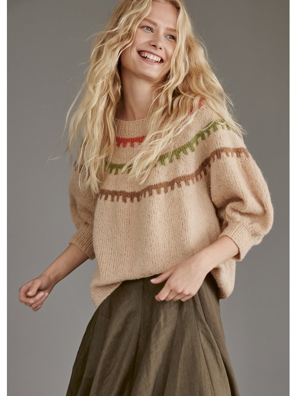 Lana Grossa RUNDPASSEN-PULLOVER Nebbia