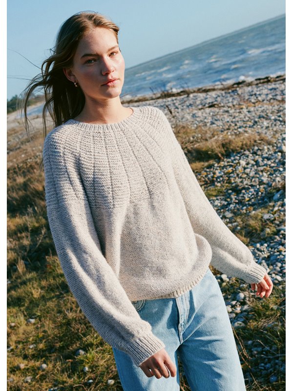 Lana Grossa RUNDPASSENPULLOVER IN ZWEI MUSTERN Ecopuno