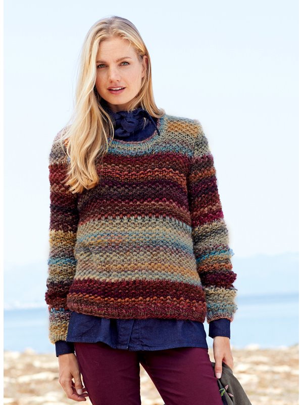 Lana Grossa STREIFENPULLOVER Olympia Classic