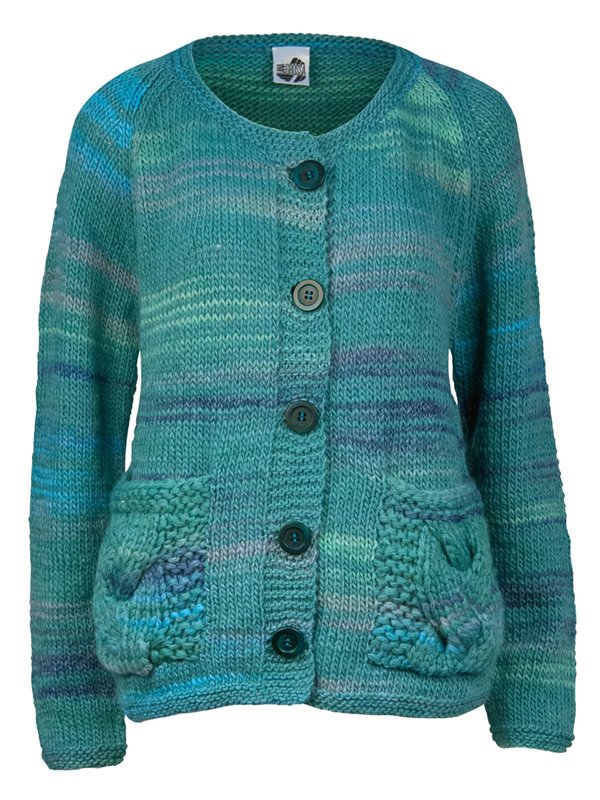 Lana Grossa RAGLANJACKE MIT ZOPFMUSTER-TASCHEN Amici Uno/Amici Due
