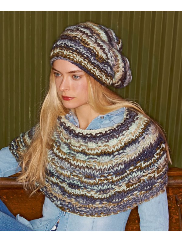 Lana Grossa LOOP IM RIPPENSTRUKTURMUSTER Lei Colormix
