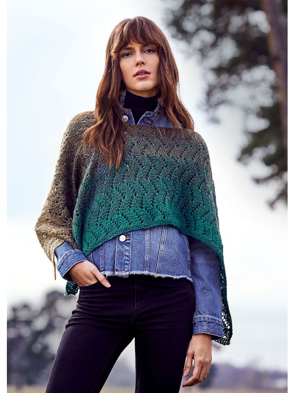 Lana Grossa SCHULTERTUCH/KURZPONCHO Shades of Alpaca Silk