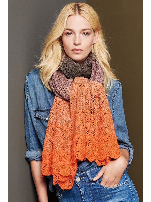 Lana Grossa BREITER SCHAL Shades of Merino Cotton