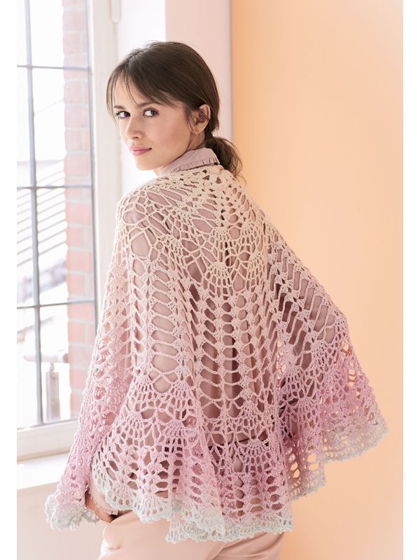 Lana Grossa HALBRUNDES TUCH Shades of Merino Cotton
