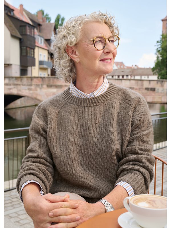 Lana Grossa CLASSY RAGLAN SWEATER Cashmere Kiss