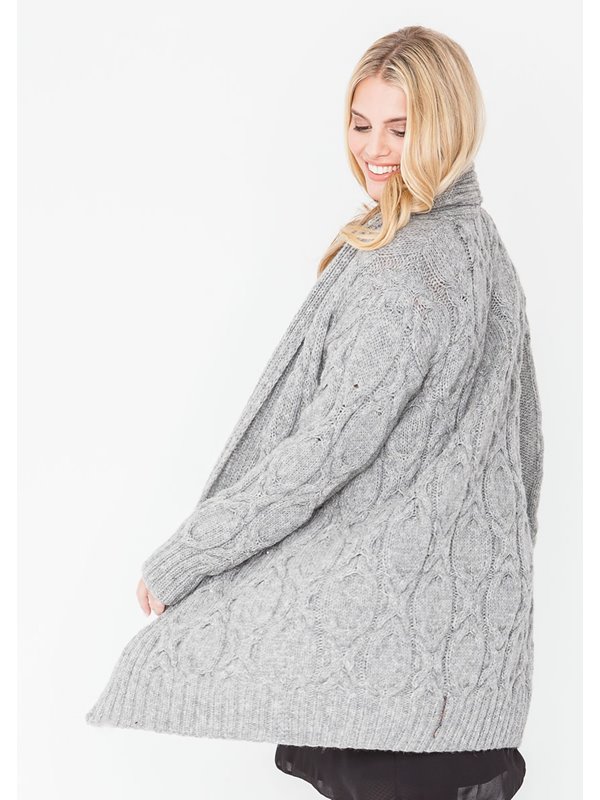 Lana Grossa LONGJACKE IM ZOPFMUSTER Alta Moda Alpaca