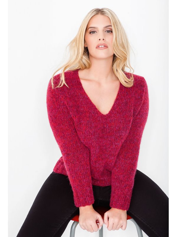 Lana Grossa PULLI MIT V-AUSSCHNITT Alpaca 400