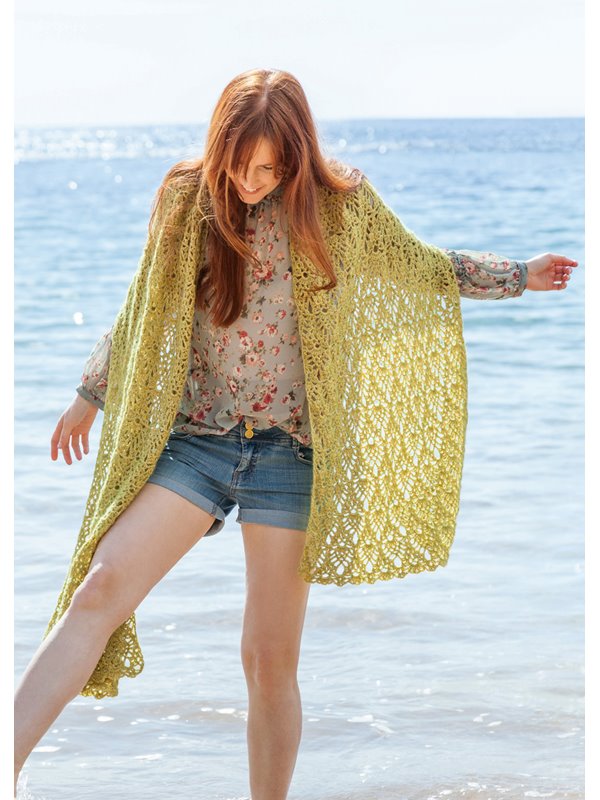 Lana Grossa STOLA IM ANANASMUSTER Ecopuno