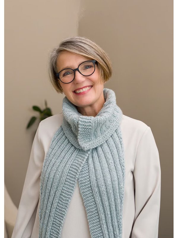 Lana Grossa OFFENER LOOP-SCHAL IM RIPPENMUSTER Alta Moda Cashmere 16