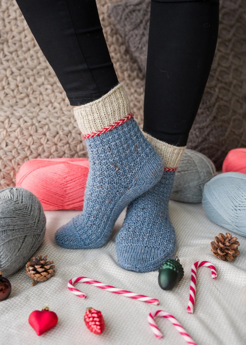 DICKE SOCKEN IM COLORBLOCKING Meilenweit 6-fach 150g & Tweed von Lana Grossa