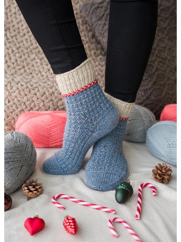 Lana Grossa DICKE SOCKEN IM COLORBLOCKING Meilenweit 6-fach 150g & Tweed