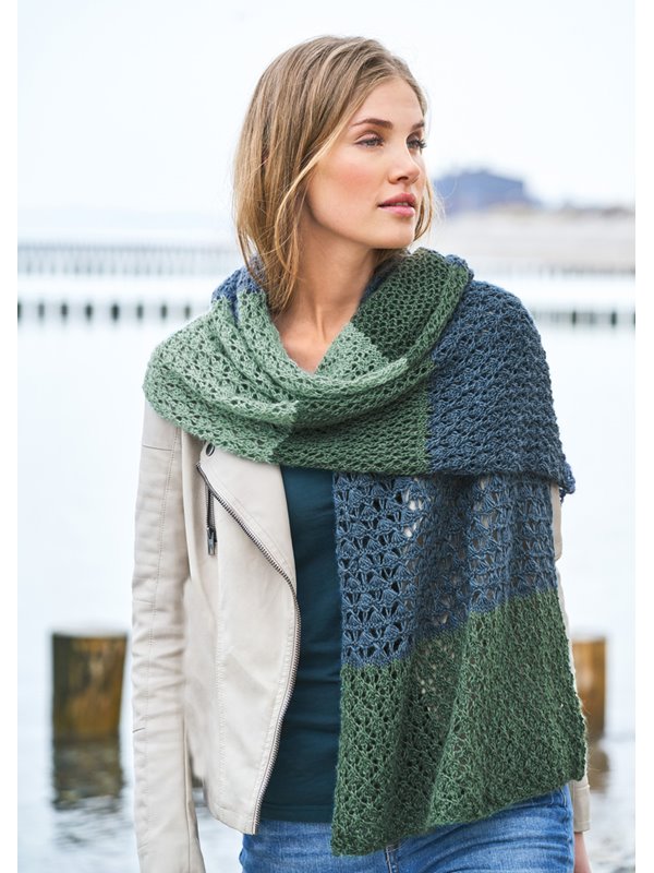 Lana Grossa STOLA IM MUSTERMIX Lace Seta