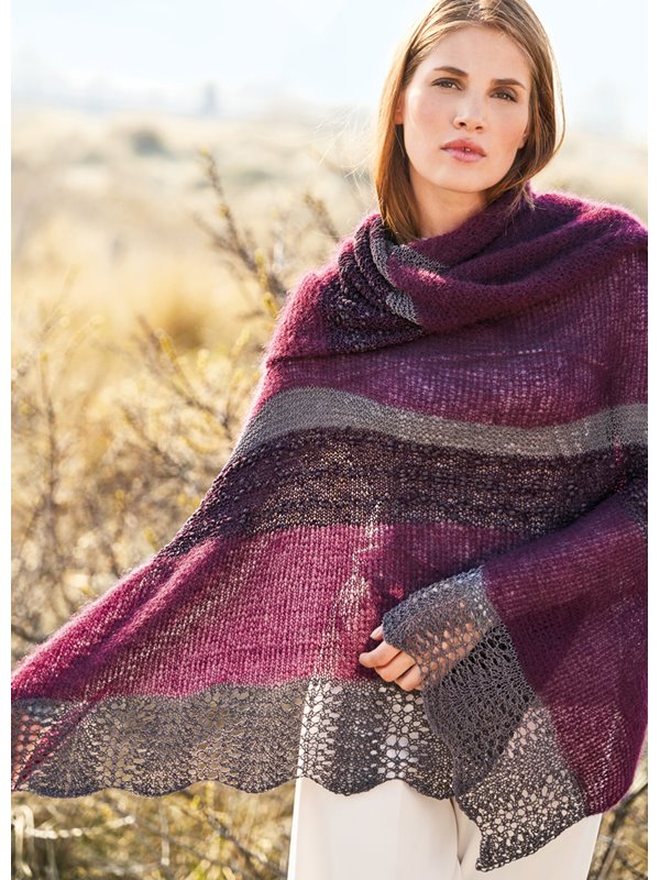 Lana Grossa DREIECKSTUCH IM MATERIALMIX Capri/Stromboli/Silkhair