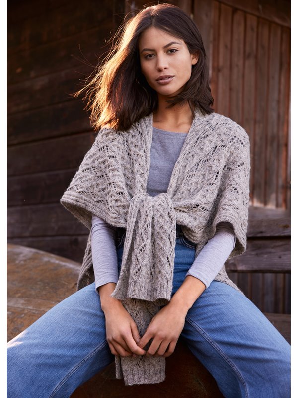 Lana Grossa PONCHO Ecopuno Tweed