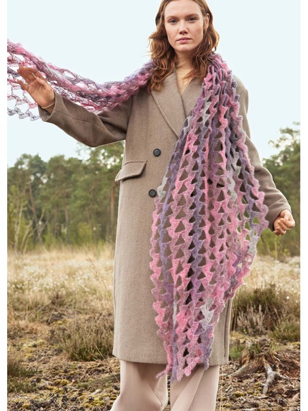 Lana Grossa HÄKELSTOLA Silkhair Print