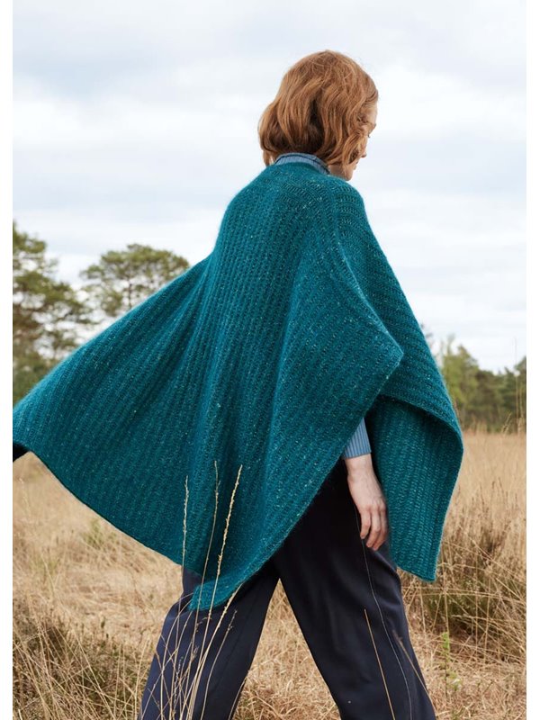 Lana Grossa PONCHO Cashmere 16 Fine & Natural Superkid Tweed