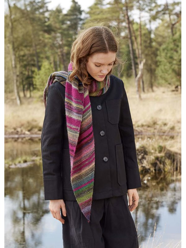 Lana Grossa ASYMMETRISCHES TUCH Colorissimo & Ecopuno