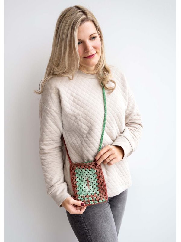 Lana Grossa KLEINE HÄKELTASCHE Christmas Edition Lurex