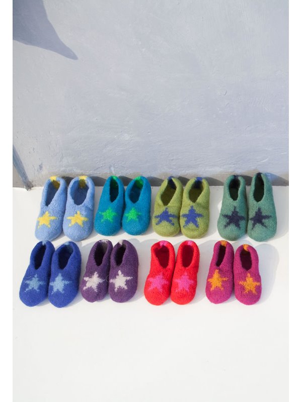 Lana Grossa HAUSSCHUHE MIT STERN Feltro