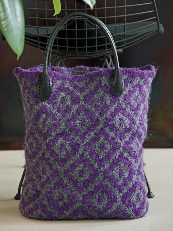 Lana Grossa SHOPPER MIT HEBEMASCHENMUSTER Feltro