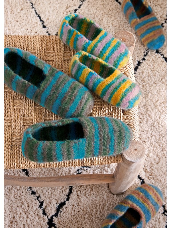 Lana Grossa HAUSSCHUHE Feltro Print