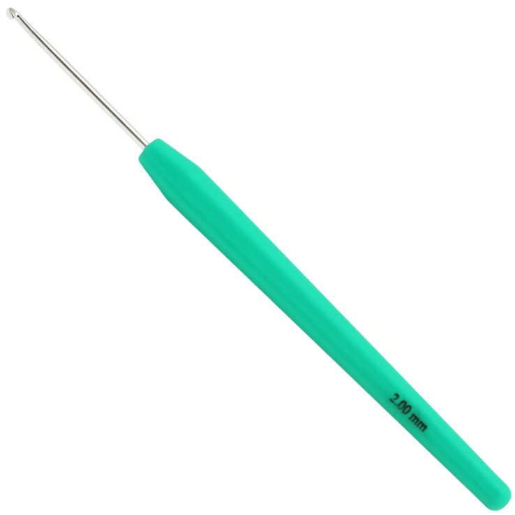 Lana Grossa Wollhäkelnadel Design Color (mit Softgriff) St. 2,0