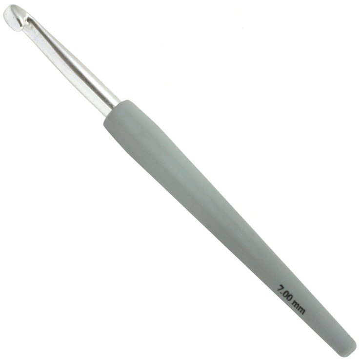 Lana Grossa Wollhäkelnadel Design Color (mit Softgriff) St. 7,0