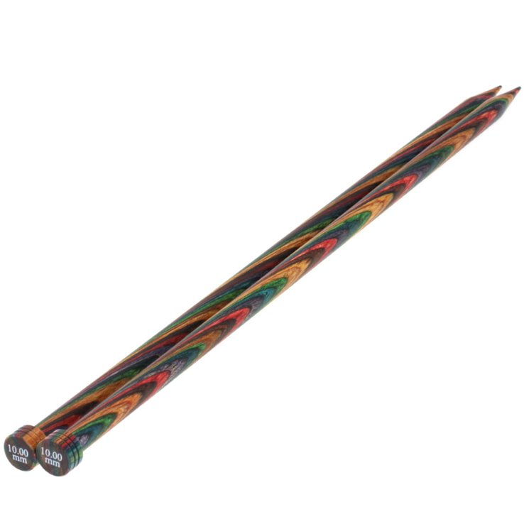 Lana Grossa Jackenstricknadel Design-Holz Color St.10,0/35cm